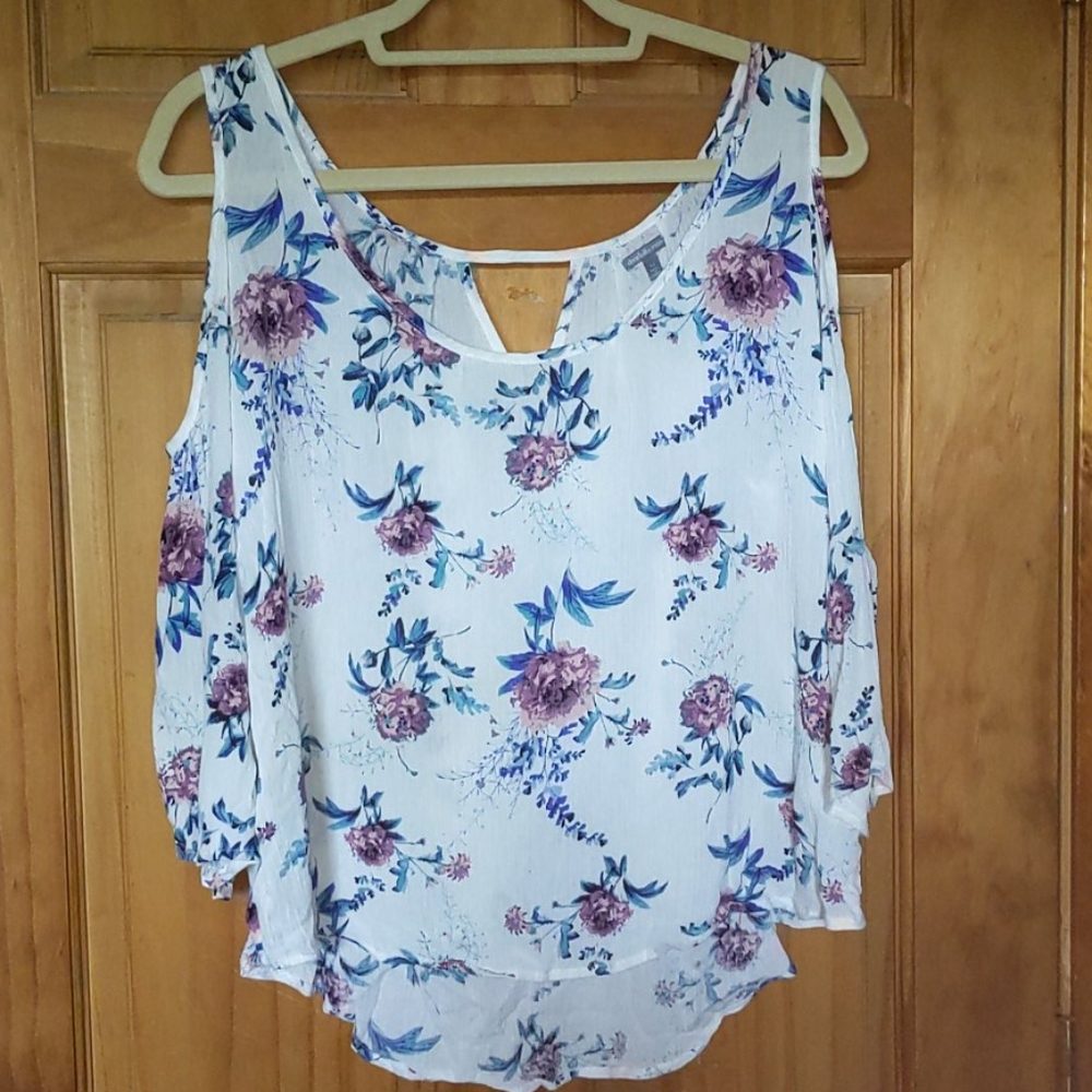 Floral off the shoulder top